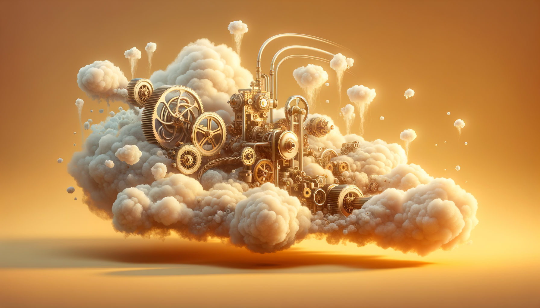 A machine made of clouds and vapor